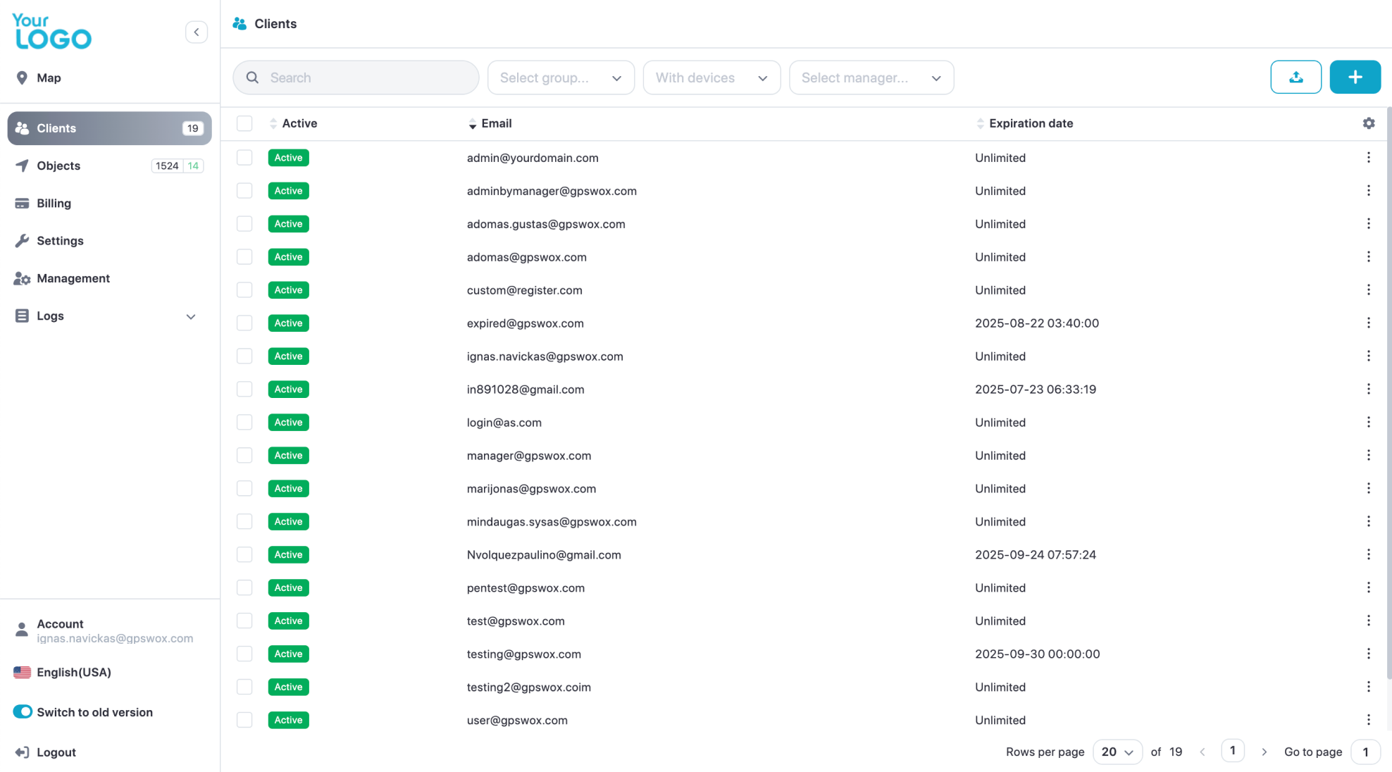 White label server settings